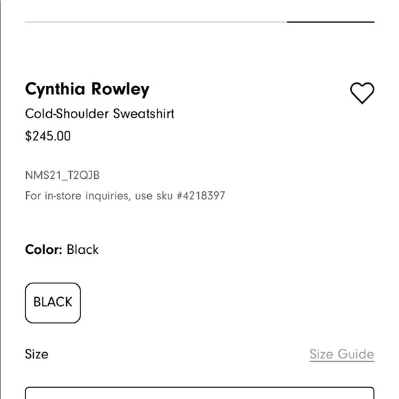 Cynthia Rowley cold shoulder sweatshirt 🖤💚🖤💚 - Picture 5 of 8